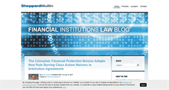 Desktop Screenshot of financialinstitutionlawblog.com