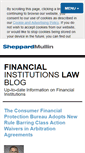 Mobile Screenshot of financialinstitutionlawblog.com