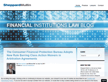 Tablet Screenshot of financialinstitutionlawblog.com